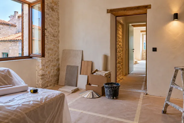 Ilustrativni prikaz pripreme materijala za adaptaciju apartmana