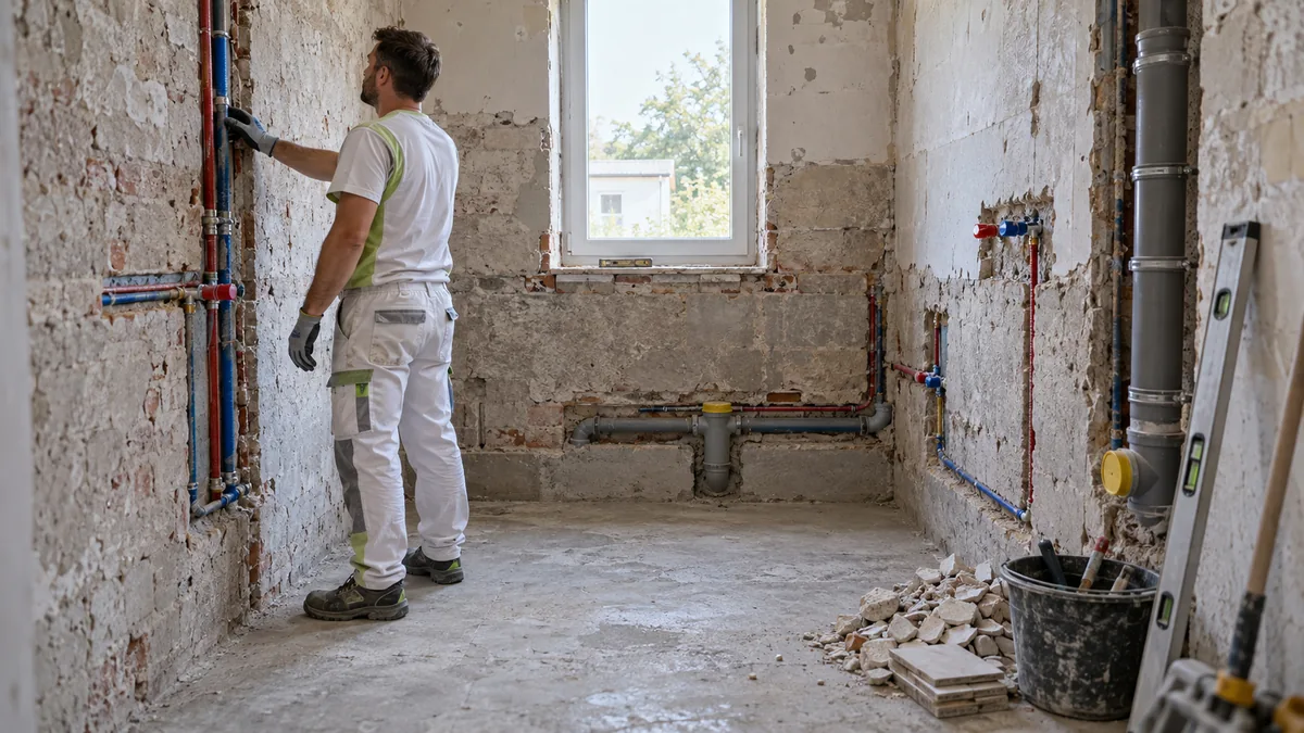 Kompletna adaptacija kupaonice s otvorenim instalacijama