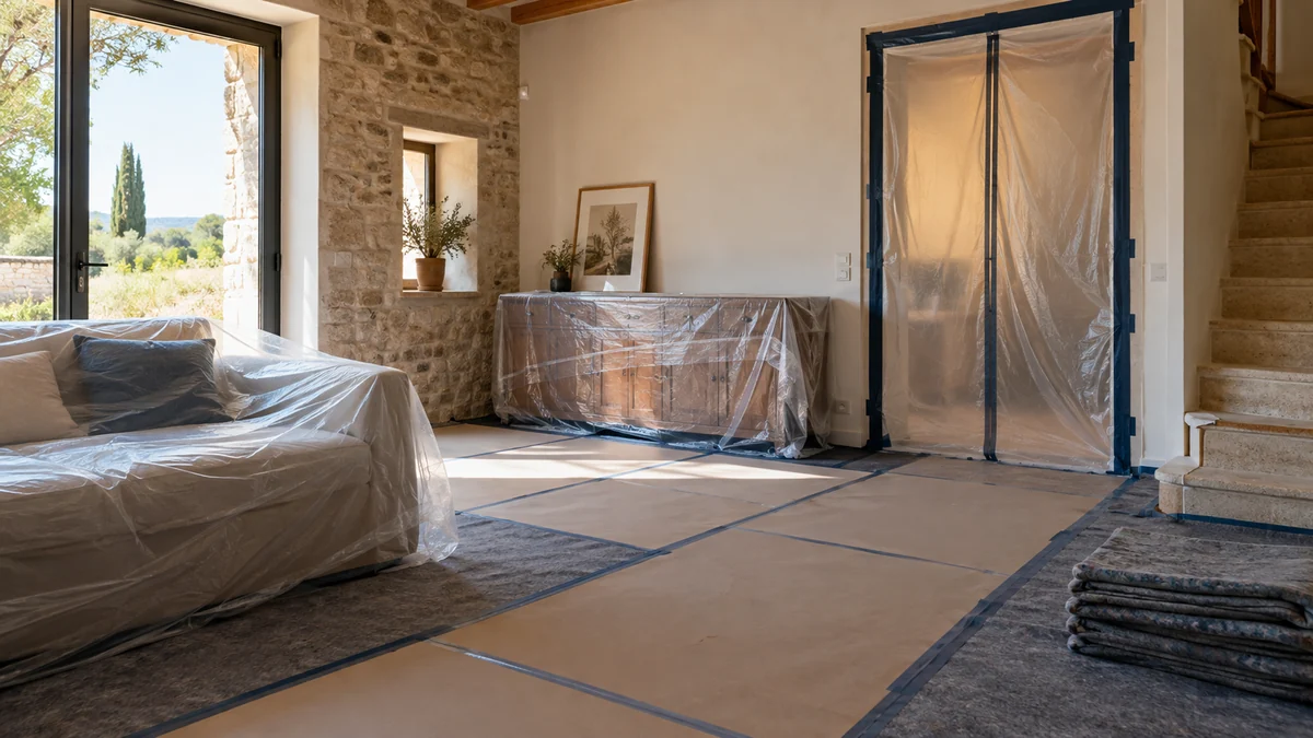 Zaštita namještaja i podova prije adaptacije