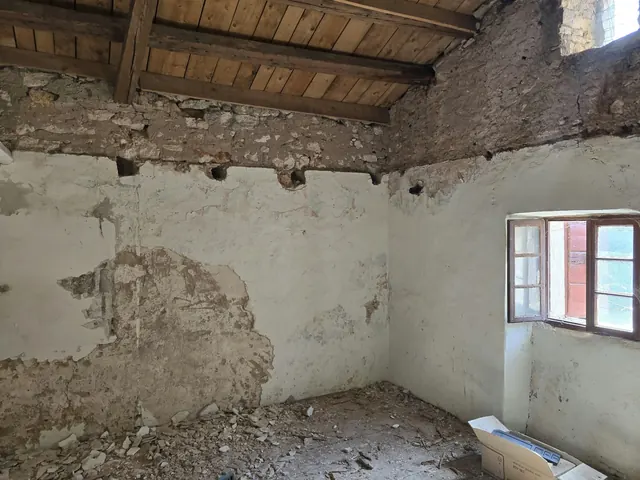 Unutrašnjost kuće tijekom rušilačkih radova