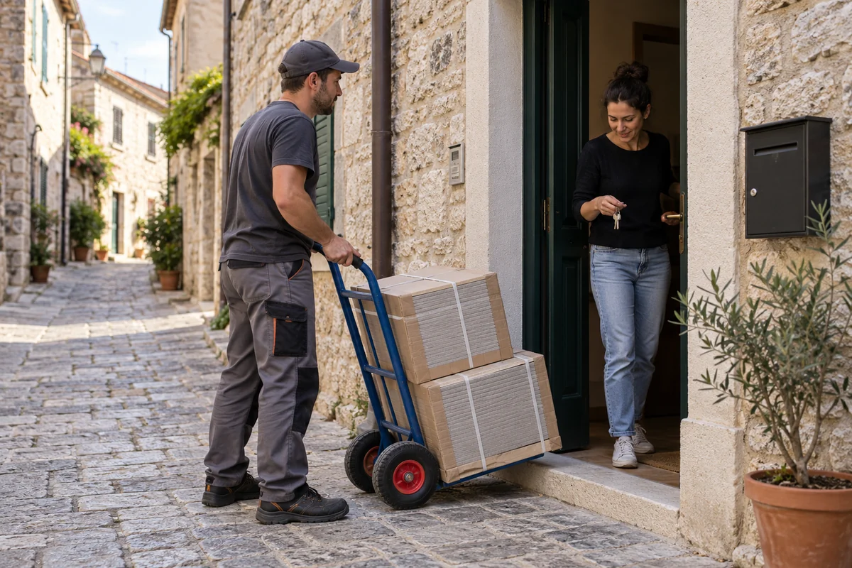 Organizacija dostave materijala i pristupa apartmanu